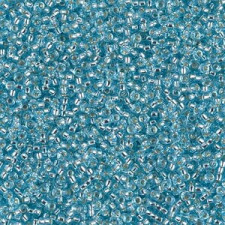 Miyuki rocailles Perlen 15/0 - Silverlined aqua 15-18